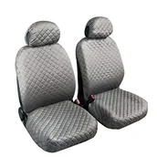 Pokrowce na fotele - Lampa Komplet pokrowców na przednie siedzenia BIBA szary 54912 - miniaturka - grafika 1