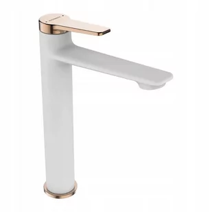 Kuchinox ALANIS BQI_62ND biała różowe złoto - Baterie umywalkowe - miniaturka - grafika 4