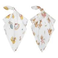 Pościel dla dzieci - Pieluszka bambusowa 70x70 cm Kotki + Sarenki 2 PACK - miniaturka - grafika 1