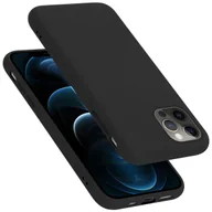 Etui i futerały do telefonów - Etui ochronne Cadorabo do Apple iPhone 12 / 12 PRO w kolorze czarnym Etui na telefon komórkowy Pokrowiec TPU Etui - miniaturka - grafika 1