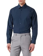 Koszule męskie - Seidensticker Męska koszula biznesowa, granatowy, 38 PL - miniaturka - grafika 1