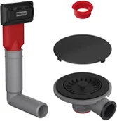 Akcesoria do armatury i ceramiki - Zestaw odpływowy Franke Color Line z korkiem automatycznym - miniaturka - grafika 1