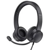 Słuchawki - Trust Ayda USB (25088) Czarny - miniaturka - grafika 1