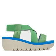 Sandały damskie - Sandały Fly London Yabifly P144922015 Zielony - miniaturka - grafika 1