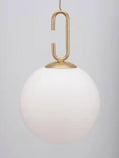 Lampa wisząca Yara LE42733 LED 10,64W biała kula zwis złoty - Lampy sufitowe - miniaturka - grafika 1