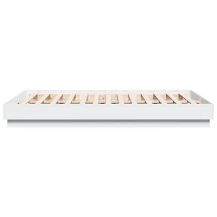 Rama łóżka z oświetleniem LED, biała, 150x200 cm Lumarko! - Łóżka - miniaturka - grafika 8