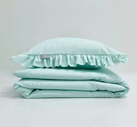 Pościel dla dzieci - Pościel z falbanką miętowa dla dzieci i nastolatków różne rozmiary - miniaturka - grafika 1