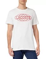 Koszulki męskie - Lacoste T-shirt męski, biały, S - miniaturka - grafika 1