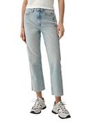 Spodnie damskie - s.Oliver Damskie spodnie jeansowe 7/8, Karolin Straight Leg, 52Z4, 36 - miniaturka - grafika 1
