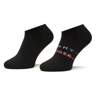 Skarpetki męskie - Zestaw 2 par niskich skarpet męskich Tommy Hilfiger 701222188 Black 003 - miniaturka - grafika 1