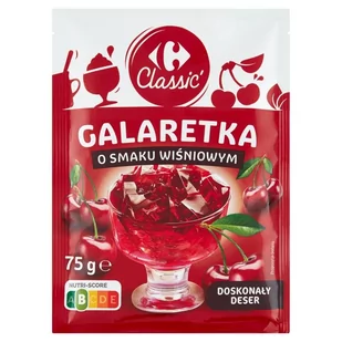 Carrefour Classic Galaretka o smaku wiśniowym 75 g - Dodatki do ciast w proszku - miniaturka - grafika 1