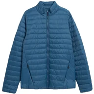 Kurtki męskie - Kurtka męska puchowa 4F M239 denim  4FAW23TDJAM239 32S - miniaturka - grafika 1