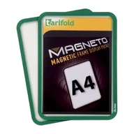 Systemy ekspozycyjne i znaki informacyjne - Tarifold Kieszeń magnetyczna A4, 2 szt., zielona F194905 - miniaturka - grafika 1