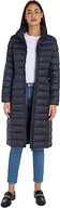 Płaszcze damskie - Tommy Hilfiger Damskie płaszcze MW Padded Global Stripe Maxi, Pustynne niebo, S - miniaturka - grafika 1