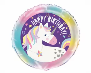 Balon foliowy Jednorożec - 46 cm - 1 szt. - Balony i akcesoria - miniaturka - grafika 1