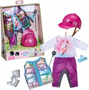 Baby Born 836194 Zestaw jeździecki Strój jeźdźca 43 cm - Lalki dla dziewczynek - miniaturka - grafika 1