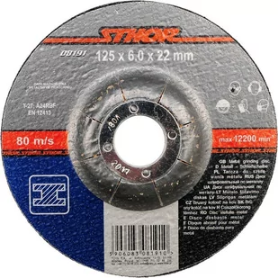 Sthor Tarcza do szlifowania metalu 125 x 6,0 x 22 mm 08191 - Materiały ścierne - miniaturka - grafika 1