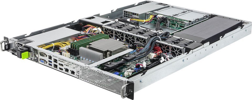 Serwer ASRock ASRock Barebone 1U Single Sockel 1700 1U1G-W680/2L2T