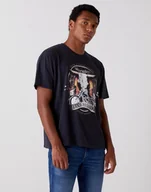 Koszulki męskie - Męski T-Shirt Wrangler Ss Seasonal Tee Faded Black W7Adgfxv6-2Xl - miniaturka - grafika 1