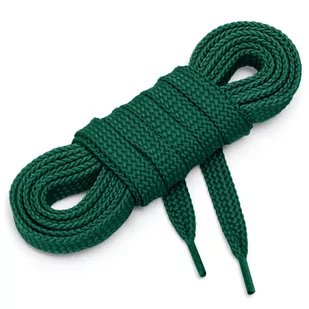 Sznurówki sznurowadła płaskie 7mm c zielony 180 cm - Akcesoria obuwnicze - miniaturka - grafika 1