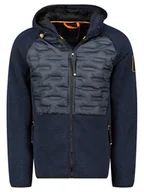 Odzież trekkingowa męska - Geographical Norway Kurtka polarowa "Boronto" w kolorze granatowym - miniaturka - grafika 1