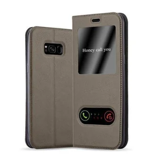 Etui ochronne Cadorabo do Samsung Galaxy S8 PLUS w kolorze brązowym etui na telefon komórkowy etui na książkę - Etui i futerały do telefonów - miniaturka - grafika 1
