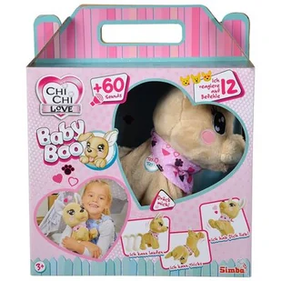Simba Chi Chi Love Piesek interaktywny Baby Boo 30cm 601228 601228 - Zabawki interaktywne dla dzieci - miniaturka - grafika 1