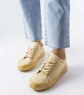Moda i Uroda OUTLET - Żółte trampki Big Star JJ274412202-37 - miniaturka - grafika 1