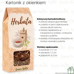 Rooibos mandarynka z imbirem (Pakowanie ozdobne, Kartonik z okienkiem 70 g) - Herbata - miniaturka - grafika 1