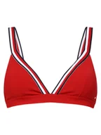 Stroje kąpielowe - Tommy Hilfiger Damski stanik bikini - usztywniany Kobiety czerwony jednolity, S - miniaturka - grafika 1