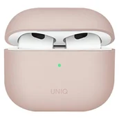 Akcesoria do słuchawek - Apple Uniq Etui UNIQ Lino AirPods 3 Silicone różowy/blush pink UNIQ536PNK - miniaturka - grafika 1