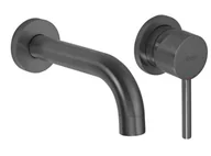 Baterie umywalkowe - Rea Bateria UMYWALKOWA PODTYNKOWA LUNGO TYTAN + BOX REA-B6383 - miniaturka - grafika 1