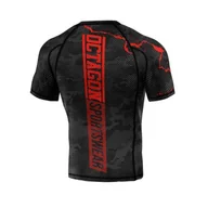 Kimona, stroje i obuwie - Octagon Rashguard Marble Camo Black/Red - miniaturka - grafika 1