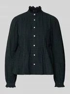 Koszule damskie - Bluzka koszulowa o kroju regular fit z czystej bawełny - miniaturka - grafika 1