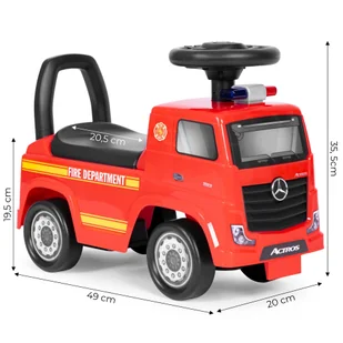 Auto MERCEDES jeździk pchacz Wóz strażacki - Chodziki - miniaturka - grafika 9