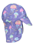 Czapki dla dzieci - Color Kids Czapka w kolorze fioletowym z osłoną szyi - miniaturka - grafika 1