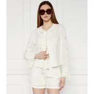 Bluzki damskie - TWINSET Bluzka | Regular Fit | z dodatkiem lnu - miniaturka - grafika 1