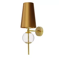 Lampy ścienne - Kaspa Ścienna lampa nowoczesna COCO 21070105 szklana kula przezroczysta - miniaturka - grafika 1