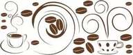 Naklejki na ścianę - Naklejka do kuchni mat - Coffe kawa 14, 200x80 cm - miniaturka - grafika 1