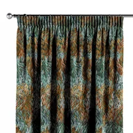 Zasłony - Zasłona na taśmie marszczącej 1 szt., zielono-pomarańczowy, Intenso Premium - miniaturka - grafika 1