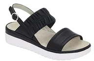 Sandały damskie - Scholl Viareggio Elastic, sandały damskie, czarny, 41 EU - miniaturka - grafika 1