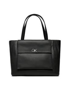 Calvin Klein Torebka Ck Medium Shopper K60K612811 Czarny - Torebki damskie - miniaturka - grafika 1