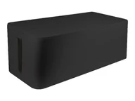Wtyczki i adaptery - LOGILINK KAB0062 LOGILINK - Organizer kabli Cable Box, 407x157x133.5mm, czarny - miniaturka - grafika 1