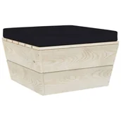 Poduszki ogrodowe - vidaXL Poduszka na podłogę lub palety 60x60x6 cm czarna tkanina 315083 - miniaturka - grafika 1