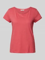 Koszulki i topy damskie - T-shirt o kroju regular fit z czystej bawełny - miniaturka - grafika 1