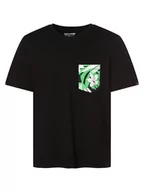 Koszulki męskie - Jack & Jones - T-shirt męski  JORTulum, czarny - miniaturka - grafika 1