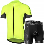 Spodenki rowerowe - Strój Rowerowy Koszulka Spodenki Rowerowe Komplet Kolarski K2UB Arsuxeo XXL - miniaturka - grafika 1