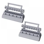 Pokrowce na grilla - Grill, prasa do grilla, ręczne przybory do grillowania, praktyczne, odpowiednie do grillowania szaszłyków, 2 sztuki - miniaturka - grafika 1