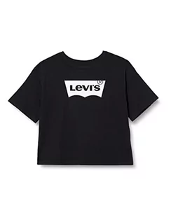Koszulki dla dziewczynek - Levi's Kids Koszulka dziewczęca S/S High Rise Batwing, Czarny, 3 Lata - grafika 1