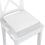 Akcesoria do fotelików - Poduszka podwyższająca dla dziecka 32x32x8 cm - wodoodporne siedzisko na krzesło dziecięce Jasnoszara - miniaturka - grafika 1
